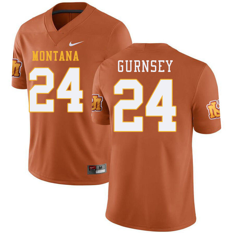 Montana Grizzlies #24 Cameron Gurnsey College Football Jerseys Stitched Sale-Throwback